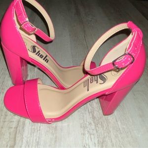 Pink high heels